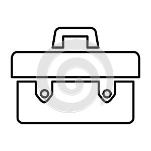 Tool box icon. Storage capacity for tools and supplies.