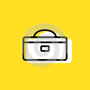 Tool box simple vector icon illustration