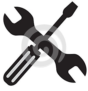 Tool icon silhouette