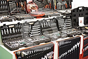 Tool kits for cars in store