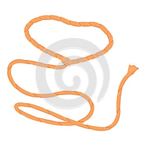 Tool lasso icon, cartoon style