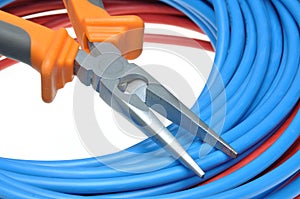 Tool pliers cutting and cable