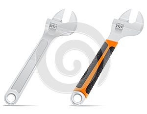 Tool wrench vector illustration