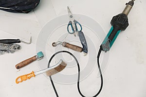 Tool for welding and application of pvc and tpo membrane