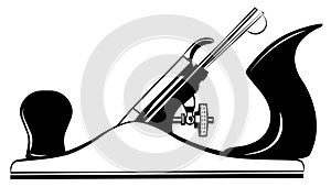 Tool for wood plane, jointer, jack-plane vector