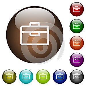 Toolbox color glass buttons