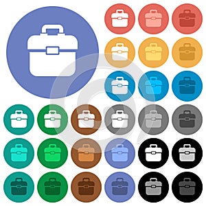 Toolbox round flat multi colored icons