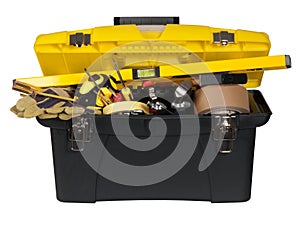 Toolbox with tools