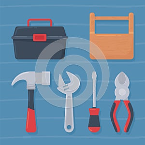 toolboxes and tools