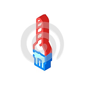 tooling materials mechanical engineer isometric icon vector illustration