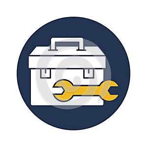 Toolkit Isolated Vector icon Which can easily modify or edit