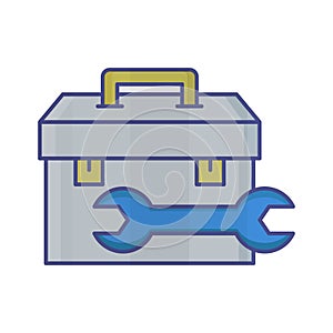 Toolkit Isolated Vector icon Which can easily modify or edit