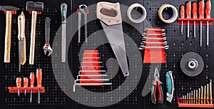Toolkit Tools On Wall
