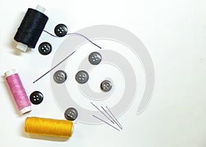 Tools and accessories for sewing and needlework.