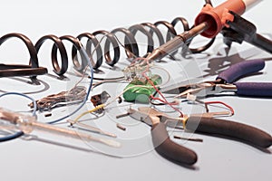 Tools and cables for electricity and electronics