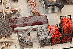 Tools on the construction site