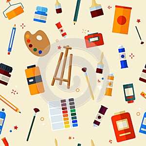 Tools for Creativity and Painting Seamless Pattern