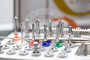 Tools for dental prosthetist drill box set