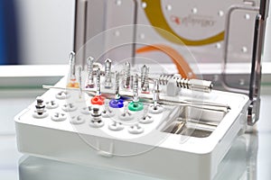 Tools for dental prosthetist drill box set