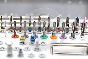 Tools for dental prosthetist drill box set