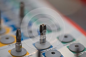 Tools for dental prosthetist drill box set