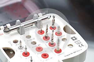 Tools for dental prosthetist drill box set