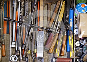 Tools in drawer