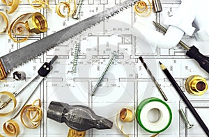 Tools on the drawing