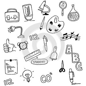 Tools education doodle set