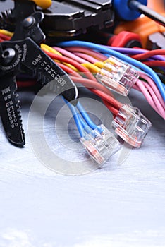 Tools for electrician and electrical cables