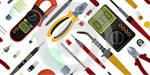 Tools for electrician. Repair of radio electronic and microprocessor equipment. Spare parts components and service