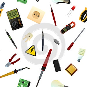 Tools for electrician. Repair of radio electronic and microprocessor equipment. Spare parts components and service