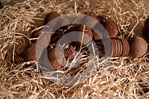 Tools figures made of chocolate is very popular thing to buy at Lviv, Ukraine.