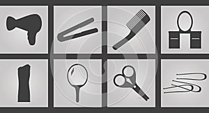 Tools hairdresser Icons