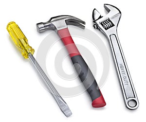 Tools Hammer Wrench Screwdriver