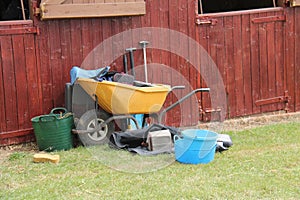 Tools for Horse Care.