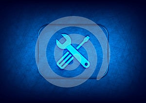 Tools icon abstract digital design blue background