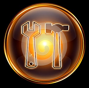 Tools icon gold