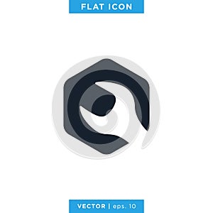 Tools Icon Vector Logo Design Template. Wrench Icon