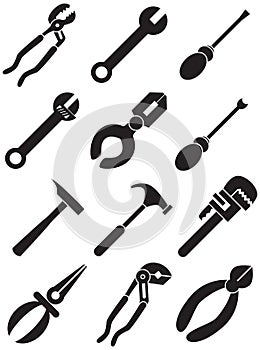 Tools Icons - black and white