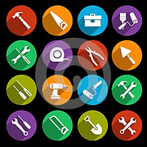 Tools icons set