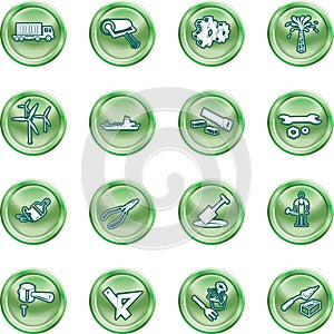 Tools and industry icon set