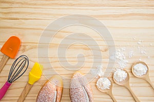 Tools and Ingredients for baking