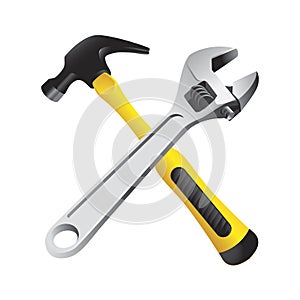 Tools isolated on white