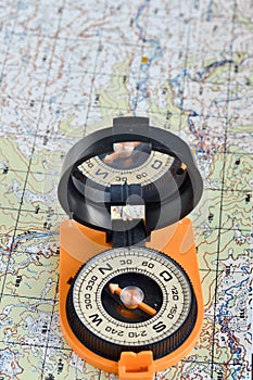 Tools for the journey - map and compass.