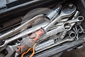 Tools for machanical technician in the garage