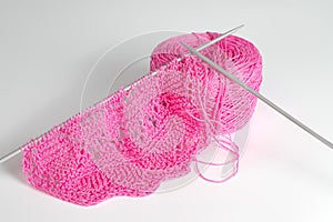 tools and materials for needlework-yarn, knitting needles