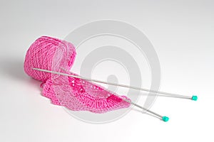 tools and materials for needlework-yarn, knitting needles