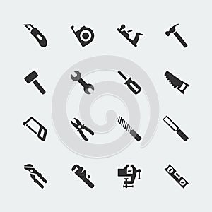 Tools mini icons set