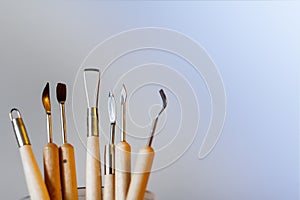 Tools for molding from polymer clay